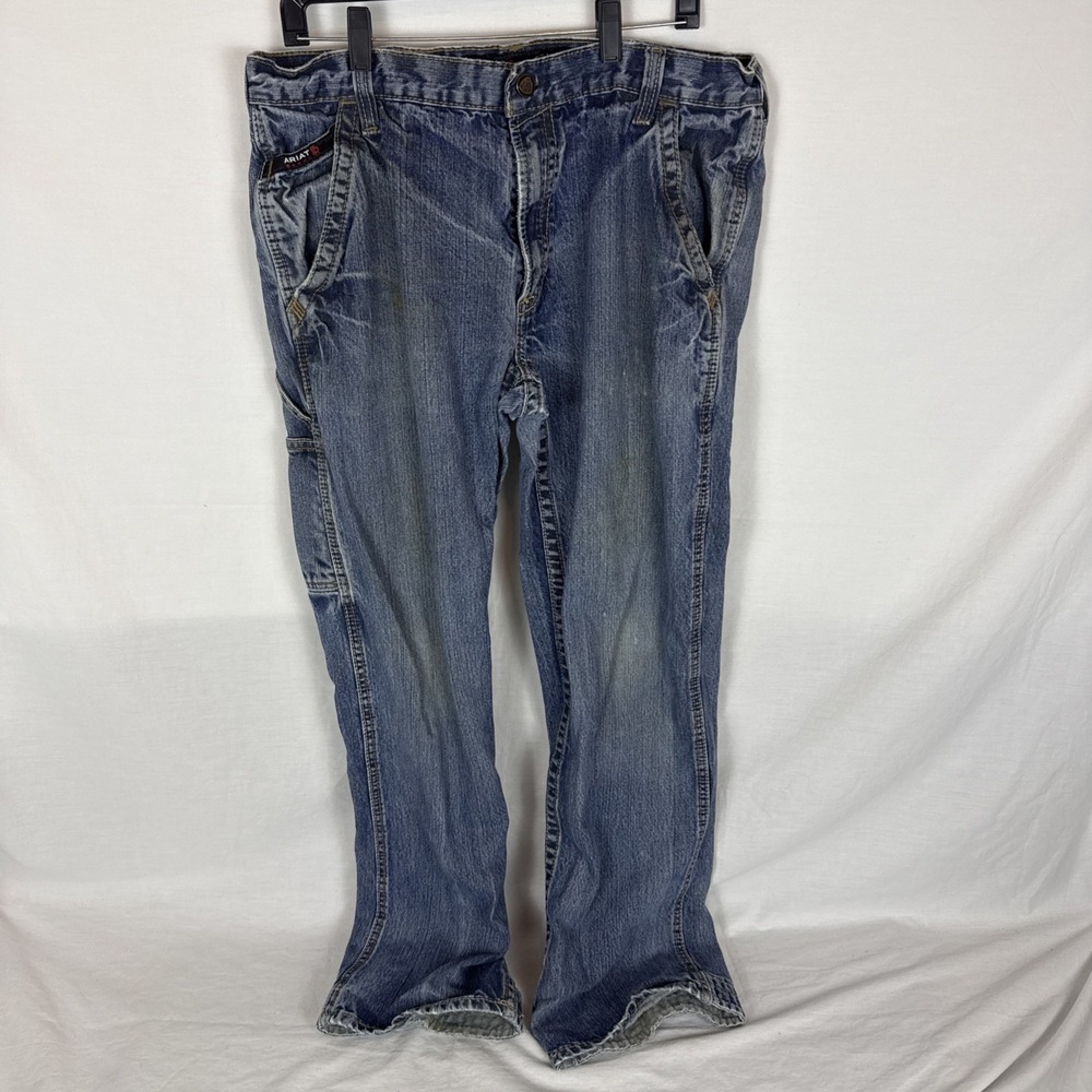 Ariat Work FR M4 Low Rise Boot Cut Work Jeans Men's 36x34 Workwear USA Fabric